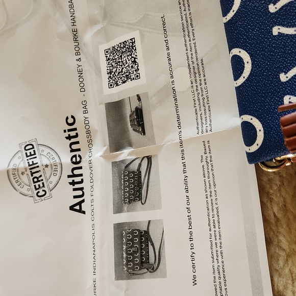 NWOT Dooney & Bourke Indianapolis Colts Foldover Crossbody Bag 🐎💙 - Picture 8 of 14